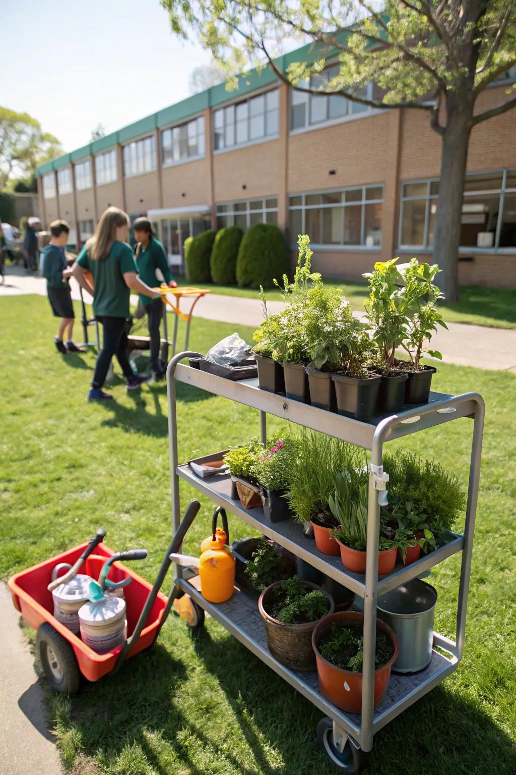 17. Mobile Garden Carts