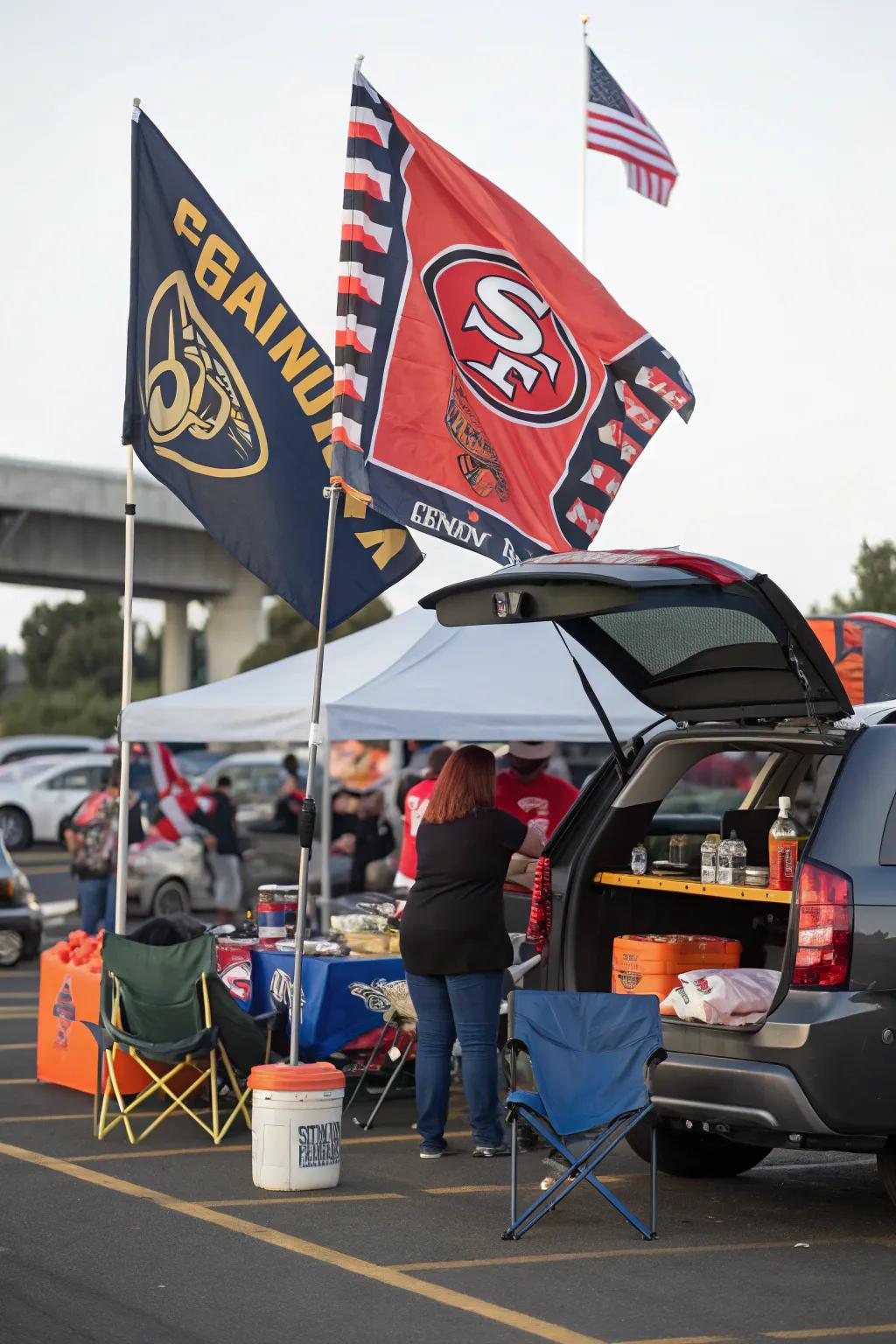 3. Themed Decorations in Team Colors