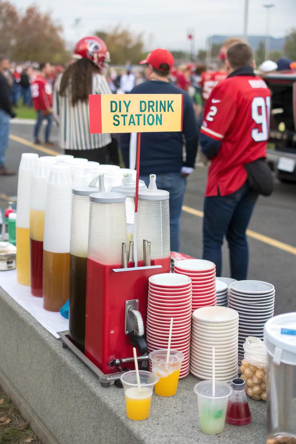 13. Build a DIY Drink Station
