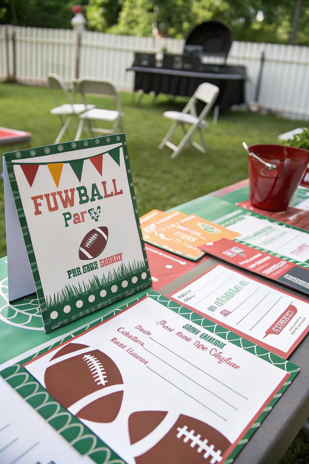 15. Personalized Tailgate Invitations