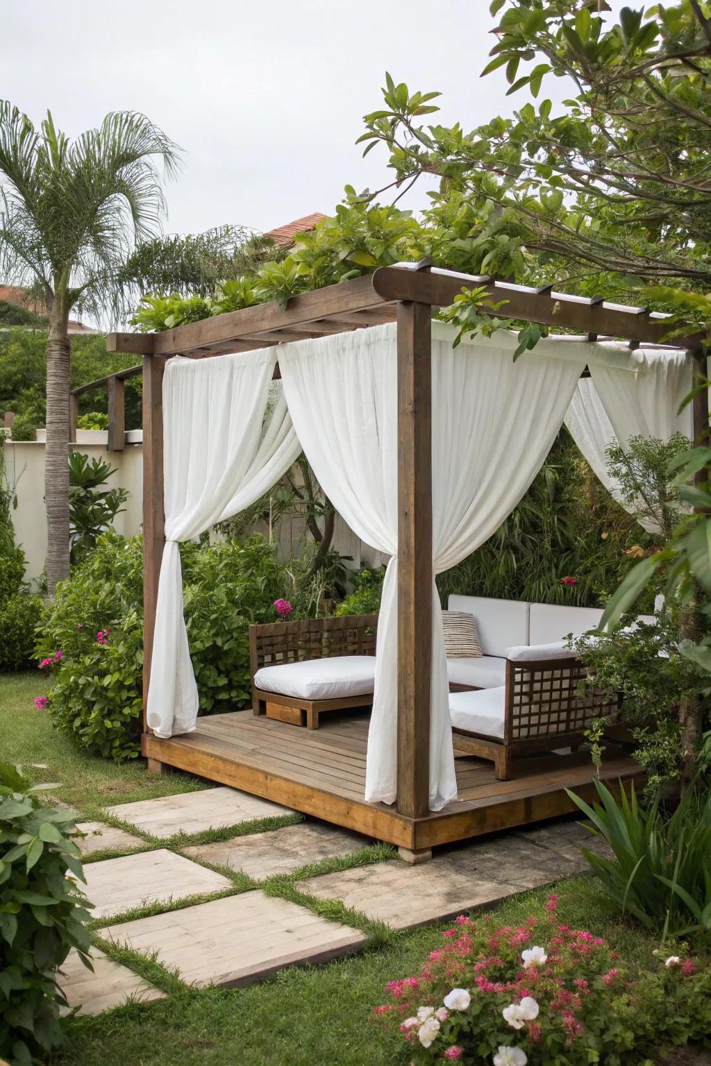 15. Cozy Fabric Canopy