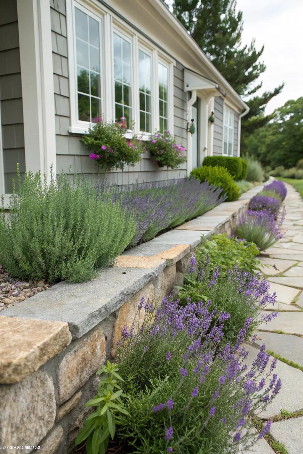 1. Herbs Along the Foundation