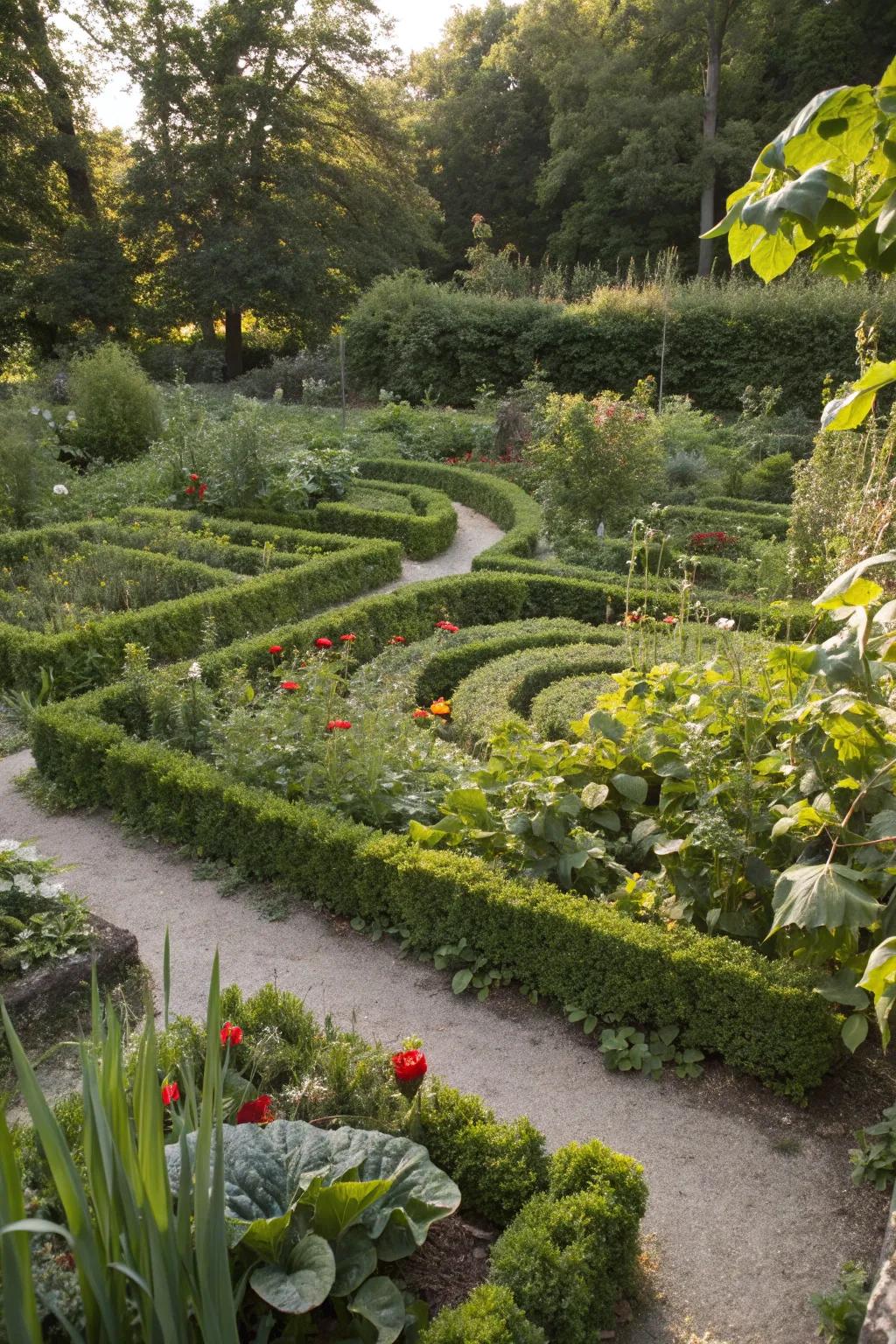 15. Edible Garden Labyrinth