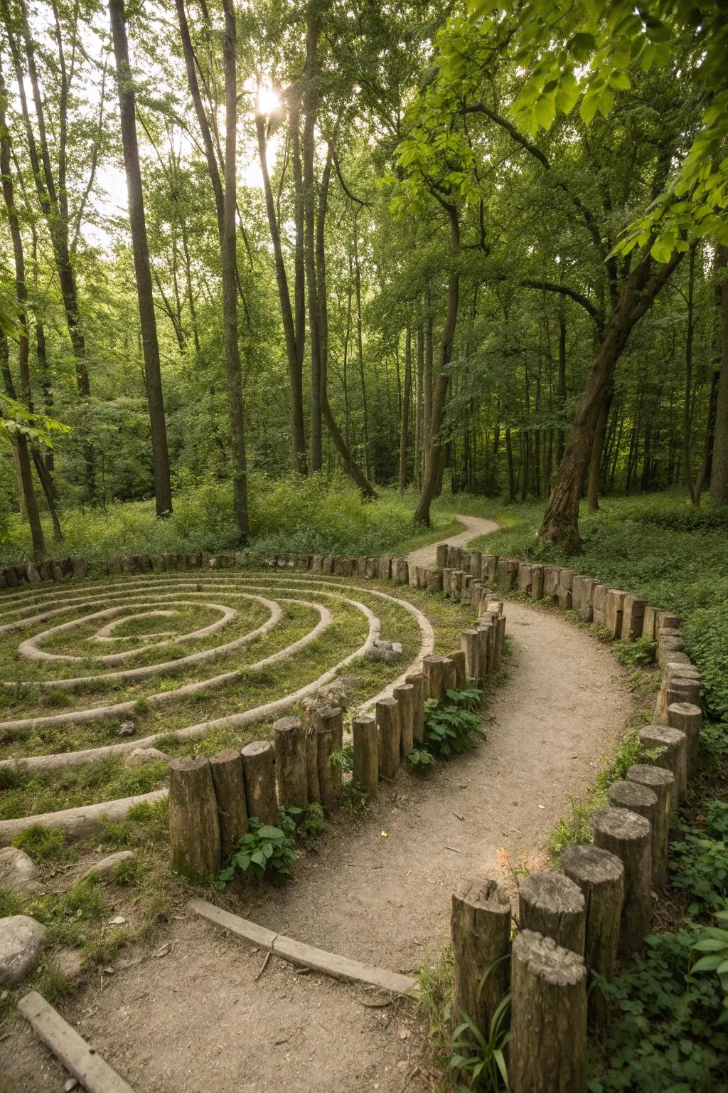 13. Wooden Log Borders