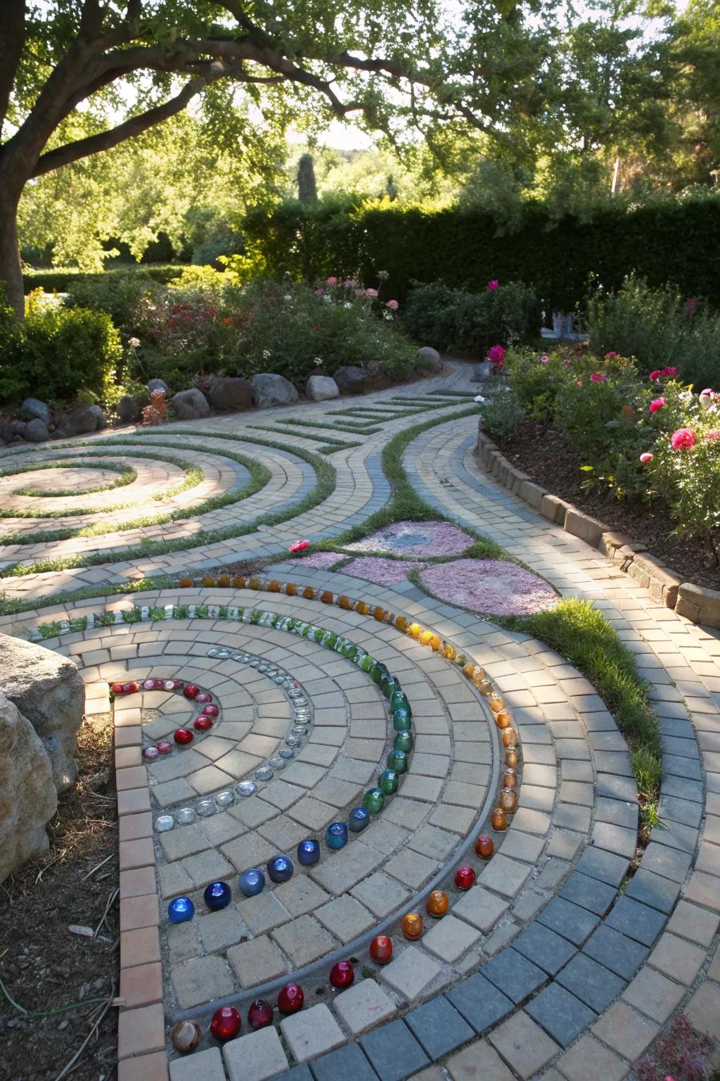 12. Recycled Material Labyrinth