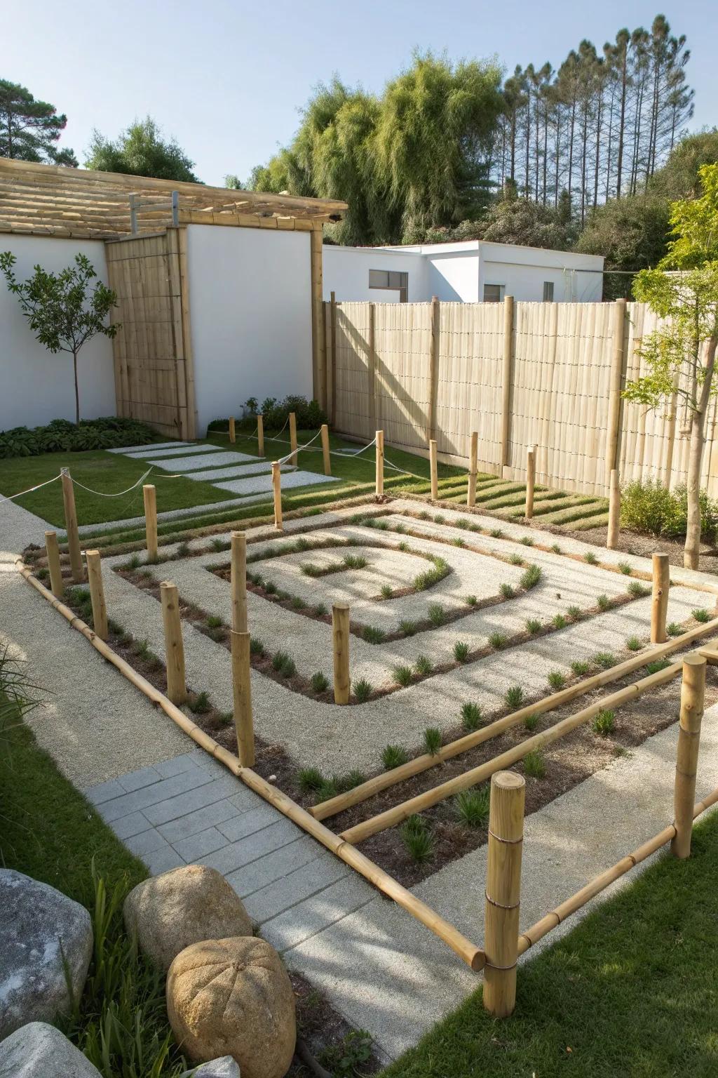 5. Bamboo Path Labyrinth