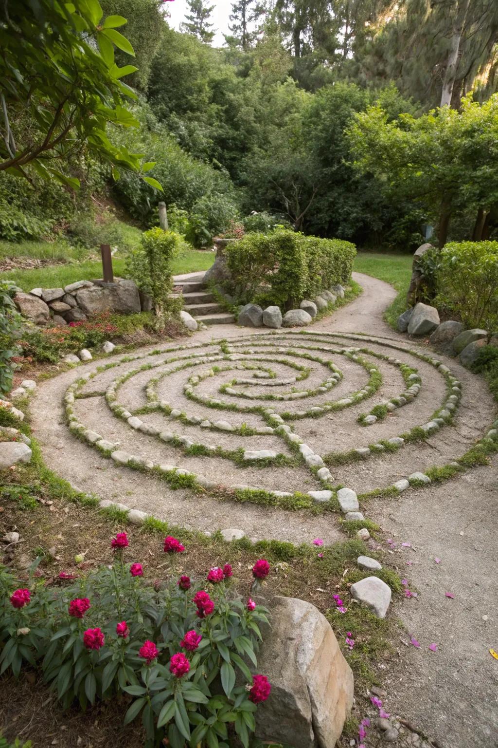 1. Stone Spiral Labyrinth