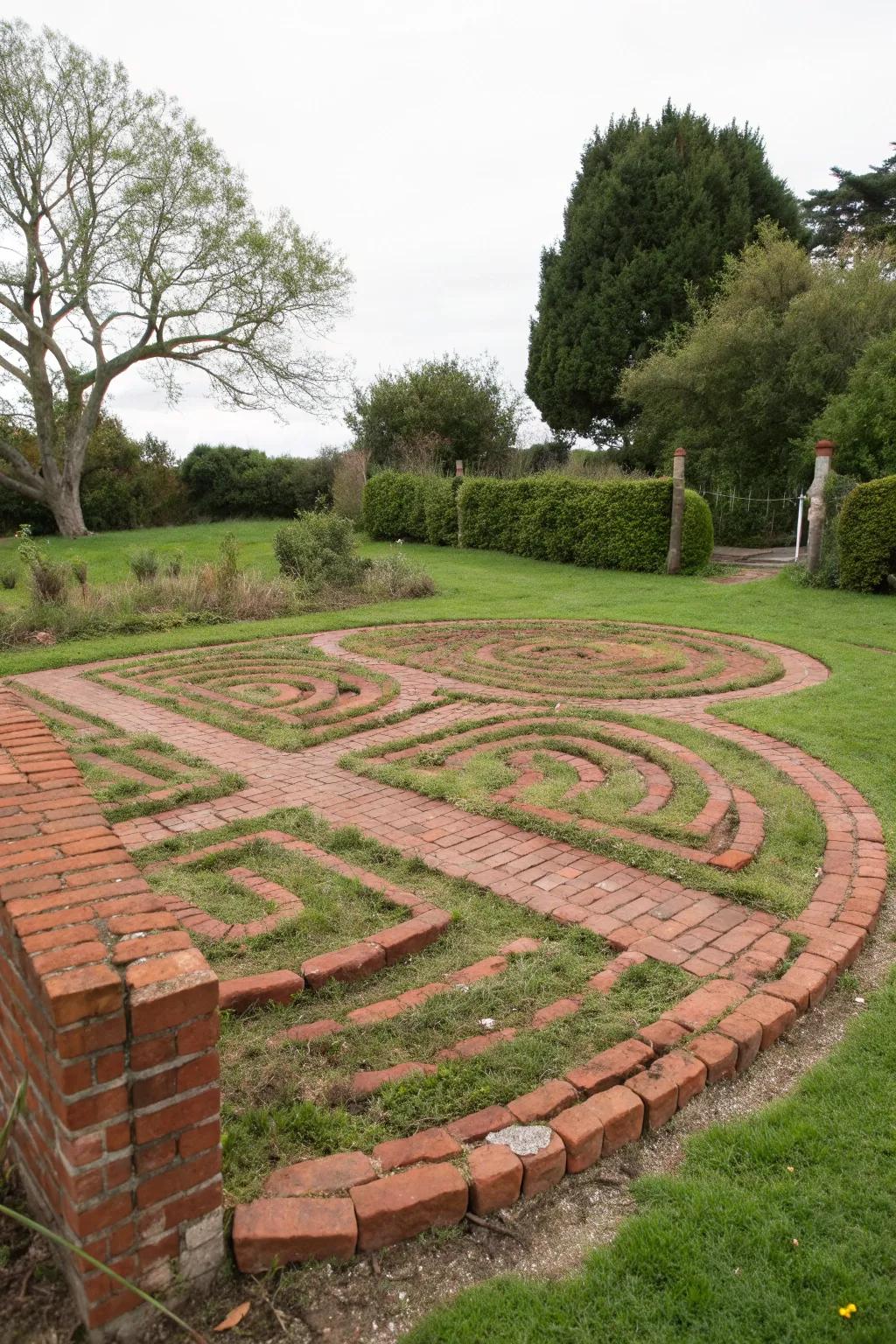 11. Patterned Brick Labyrinth