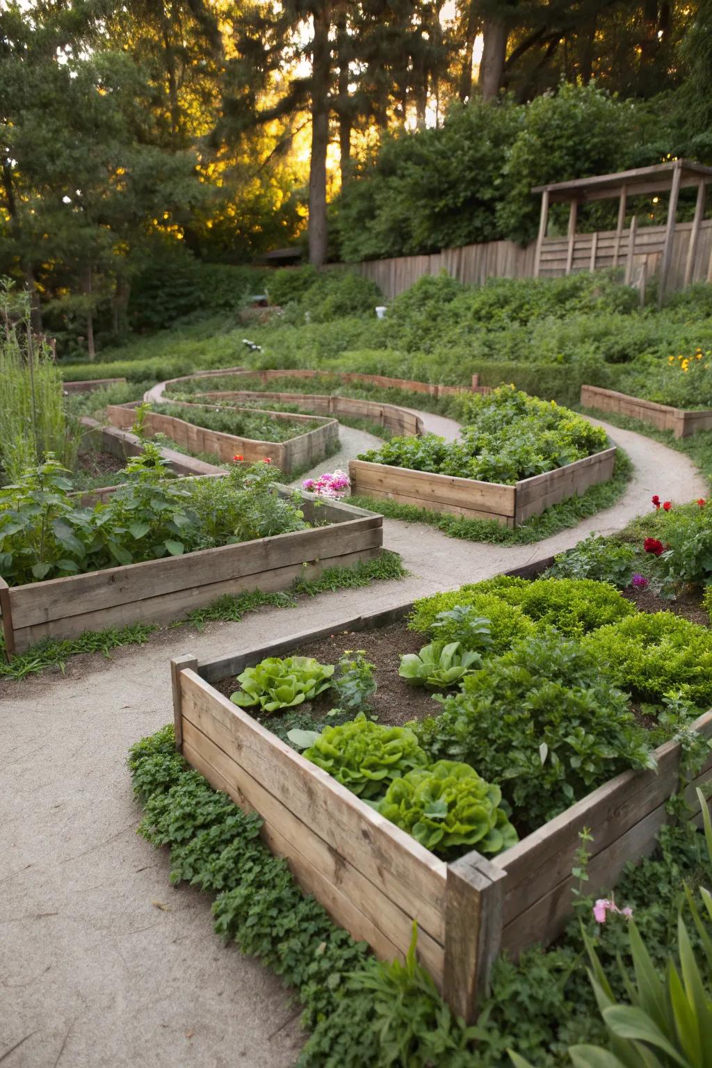 16. Raised Bed Labyrinth