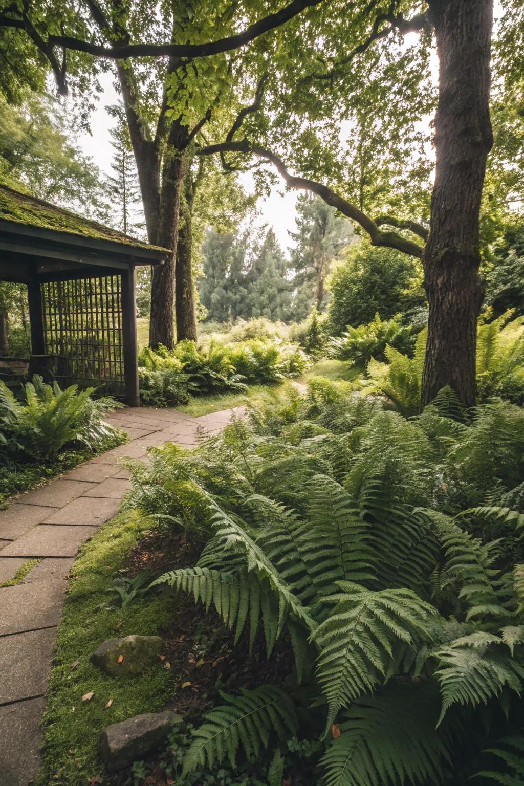 14. Ferns for Lush Woodland Foliage