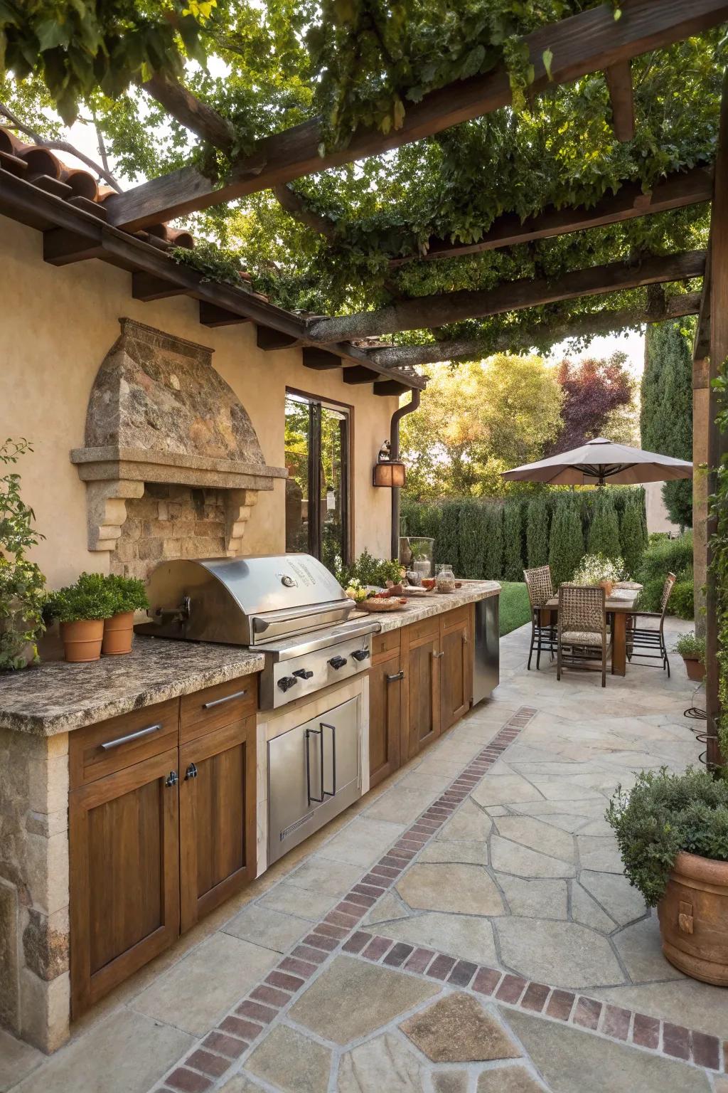 5. Cook in an Outdoor Kitchen
