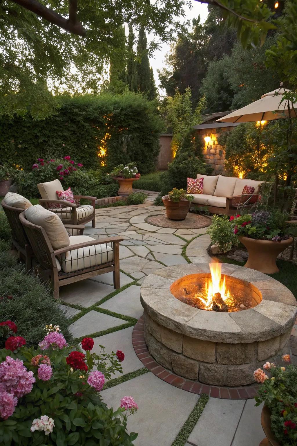 6. Add a Backyard Fire Pit