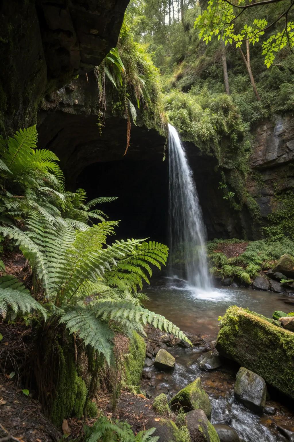 21. Secret Grotto Flagstone Waterfall